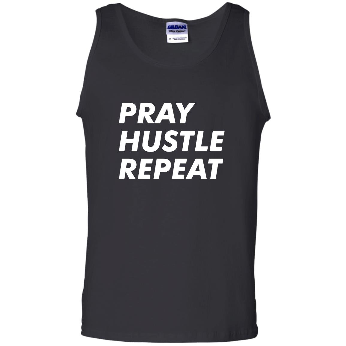 Pray hustle repeat christian entrepreneur quote Tank Top