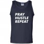 Pray hustle repeat christian entrepreneur quote Tank Top