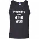 Property of my hot wife funny valentines day Tank Top