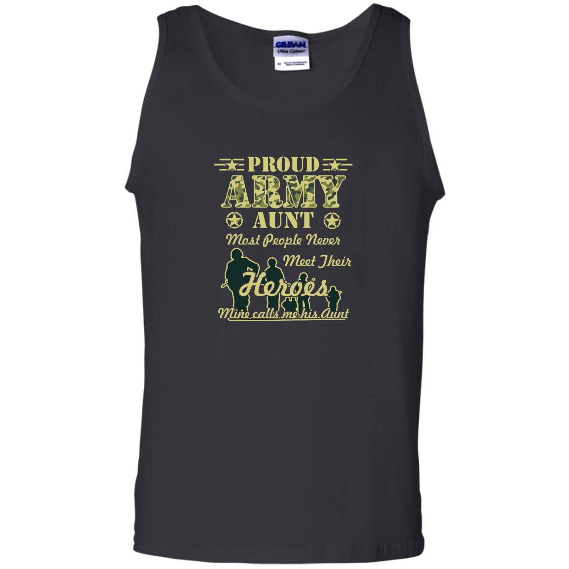 Proud army aunt memorial day Tank Top