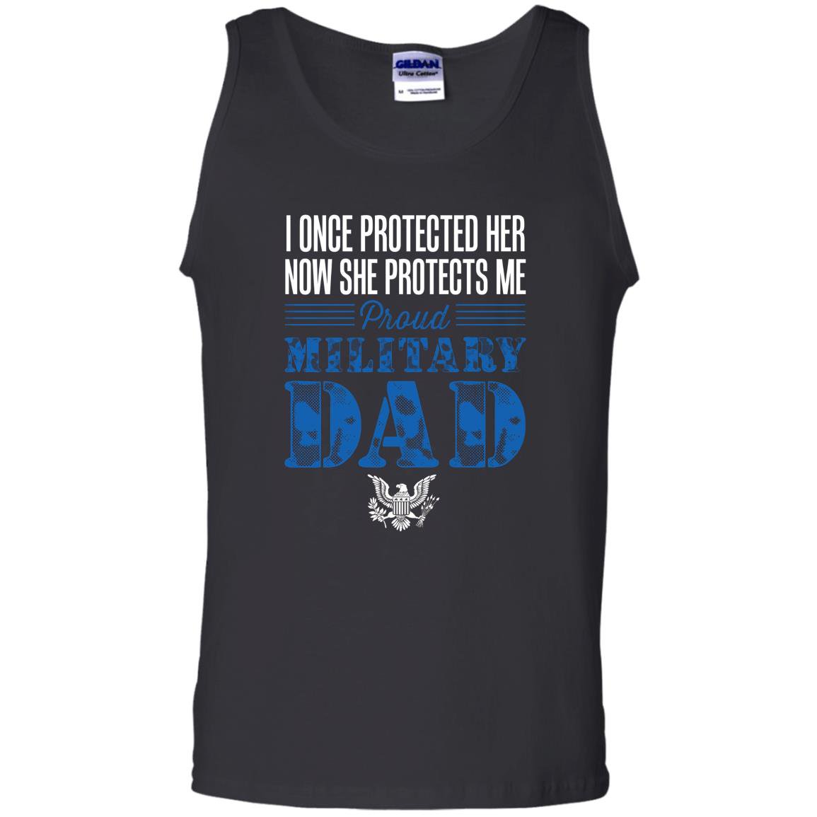 Proud military dad daughter soldier air force Tank Top