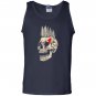 Punk rock punks not dead skull mohawk style Tank Top