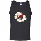 Red cardinal bird dogwood flower Tank Top