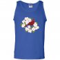 Red cardinal bird dogwood flower Tank Top