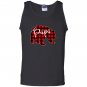 Red plaid papa bear matching pajama family buffalo dad Tank Top