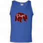 Red plaid papa bear matching pajama family buffalo dad Tank Top