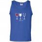 Funny wine glass Tank Top