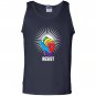 Resist rainbow flag nationa pride march Tank Top