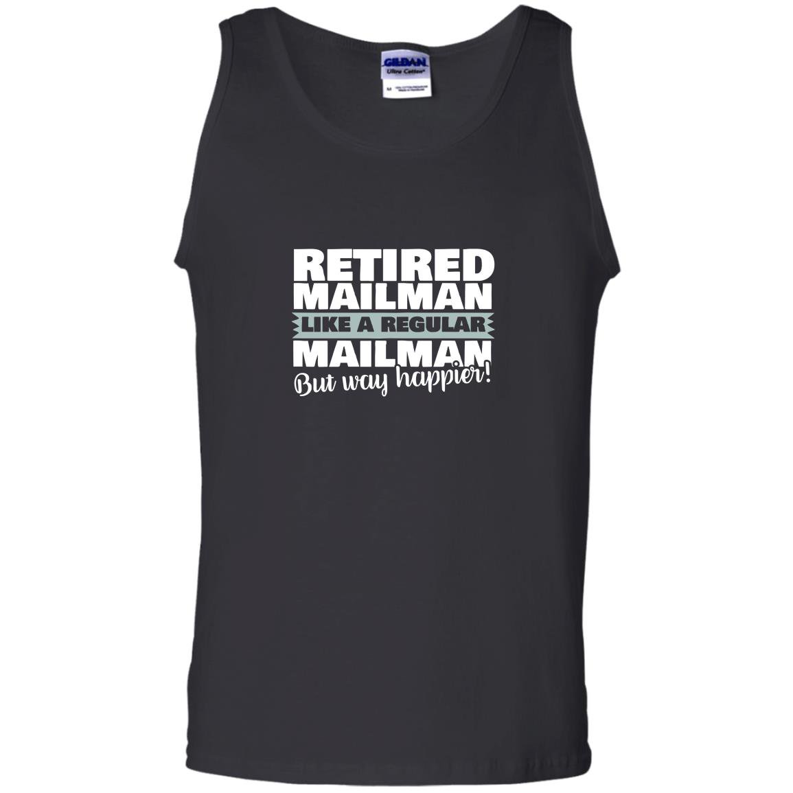 Retired mailman like a regular postal worker happier Tank Top