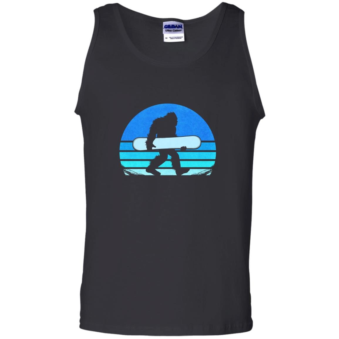 Retro snowboard yeti snowboarding gift Tank Top