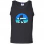 Retro snowboard yeti snowboarding gift Tank Top