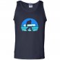 Retro snowboard yeti snowboarding gift Tank Top