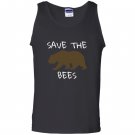 Save the bees brown bear Tank Top