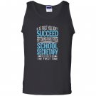 School secretary if at first you dont succeed funny Tank Top