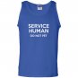Service human do not pet funny Tank Top