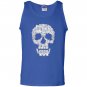 Sketchy cat skull funny gift for cat lover Tank Top