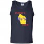 Somebody in wisconsin loves me state Tank Top