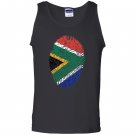 South africa dna flag thumb fingerprint roots proud Tank Top
