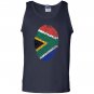 South africa dna flag thumb fingerprint roots proud Tank Top