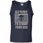 Stomp my flag your ass american punisher 3 biker nra Tank Top