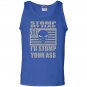 Stomp my flag your ass american punisher 3 biker nra Tank Top