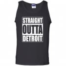 Straight outta detroit funny michigan gift Tank Top