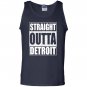 Straight outta detroit funny michigan gift Tank Top