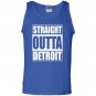 Straight outta detroit funny michigan gift Tank Top