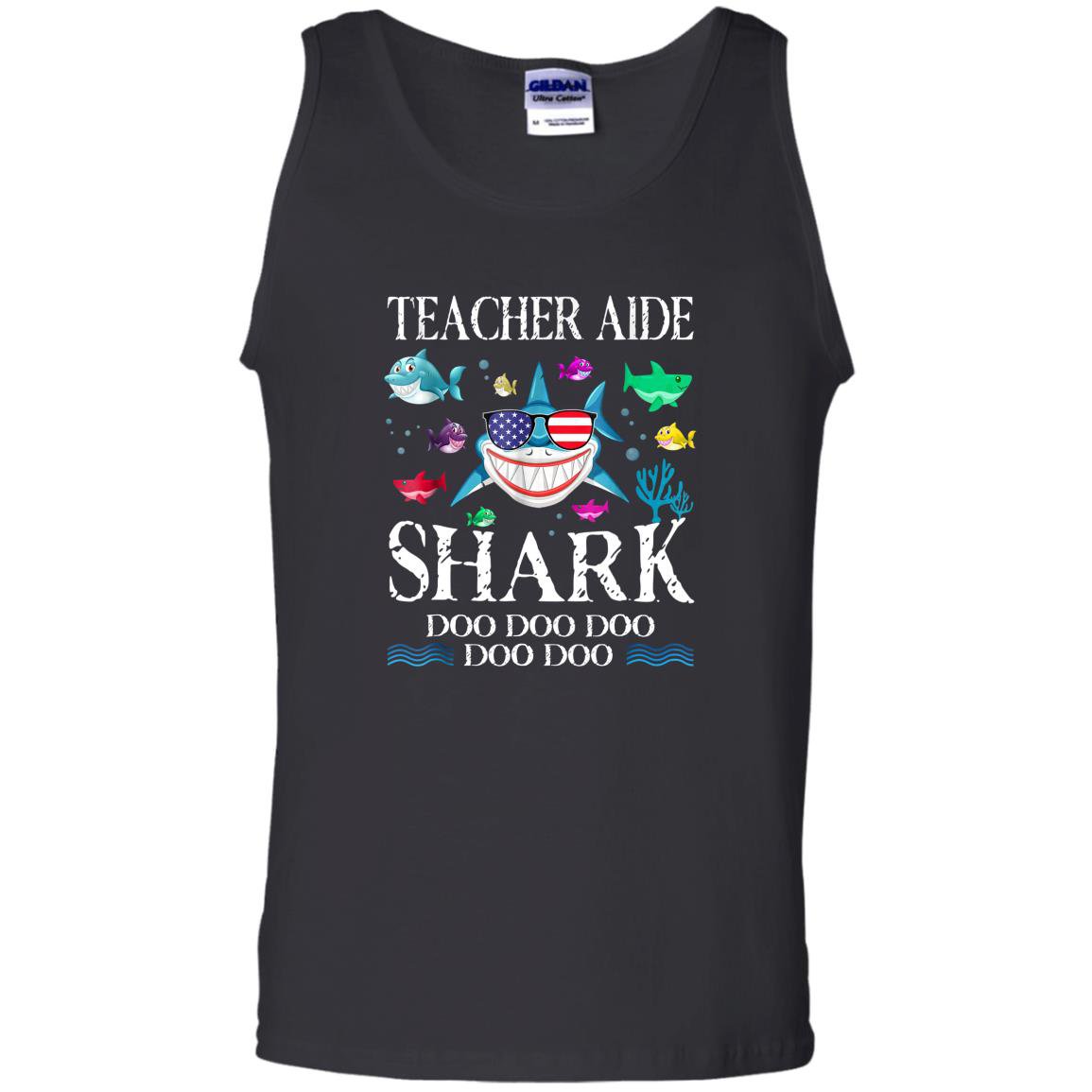 Teacher aide shark doo doo doo gift Tank Top