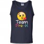 Team pre k teacher emoji hearts love back to school Tank Top