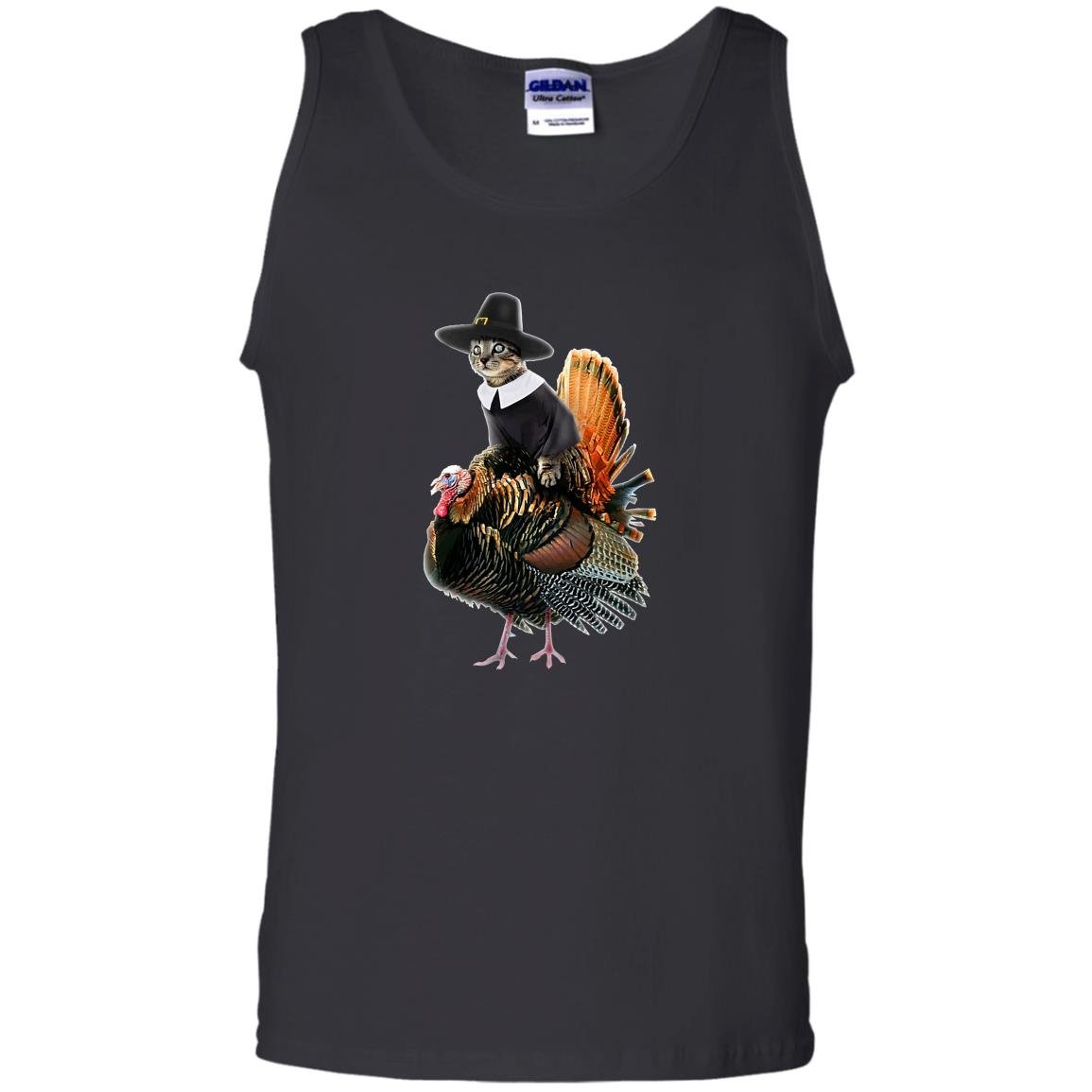 Thanksgiving cat thanksgiving turkey Tank Top