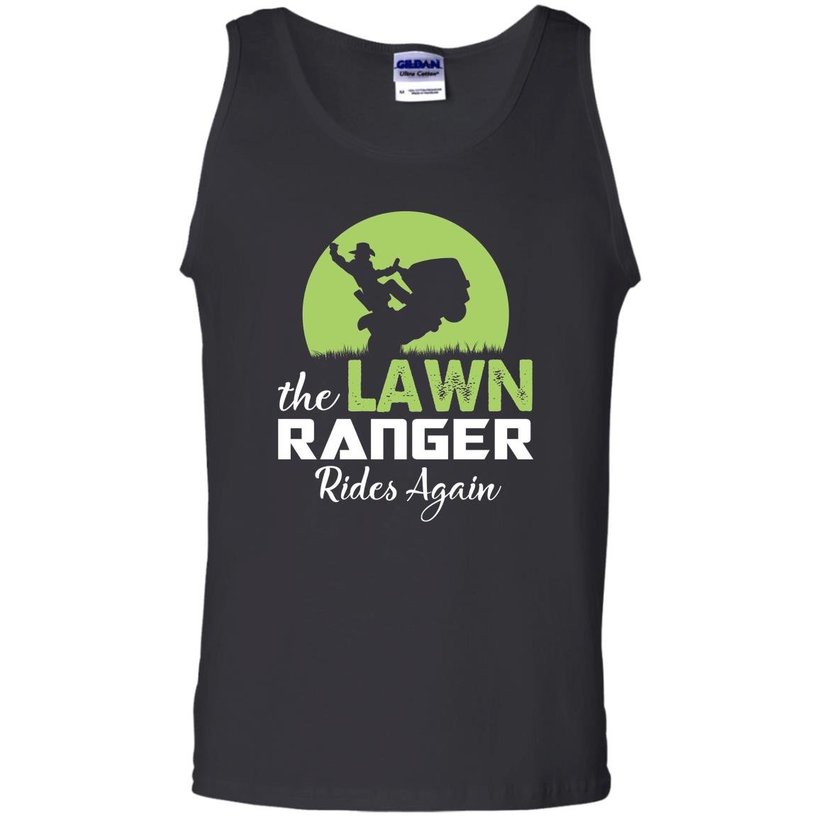 The lawn ranger rides again funny mowing Tank Top