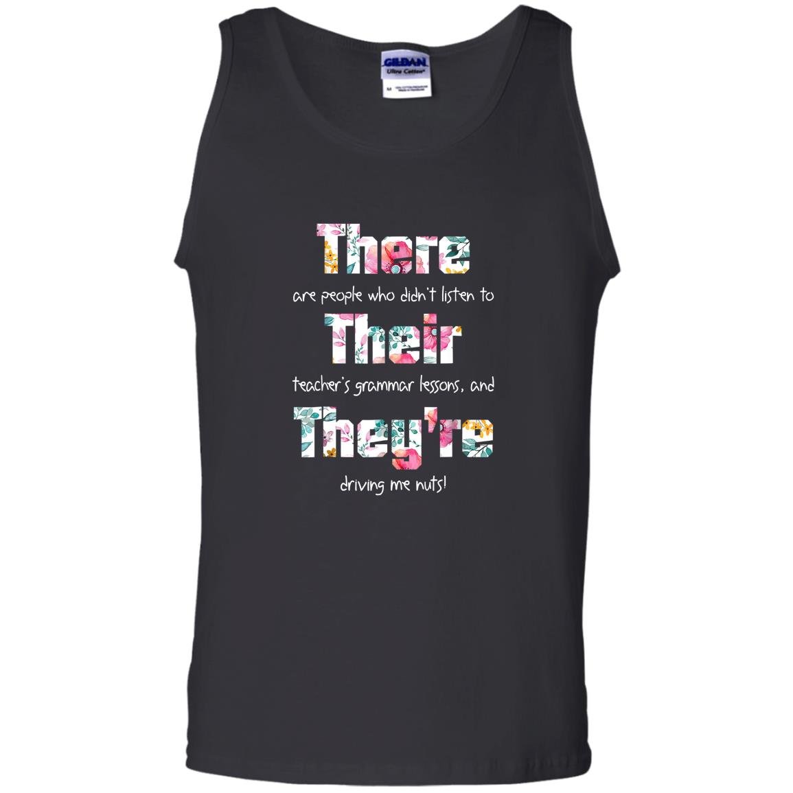 There their theyre english grammar funny teacher Tank Top