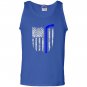 Thin line american flag hockey Tank Top
