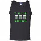 This dad rocks guitar chords fathers day bday gift Tank Top