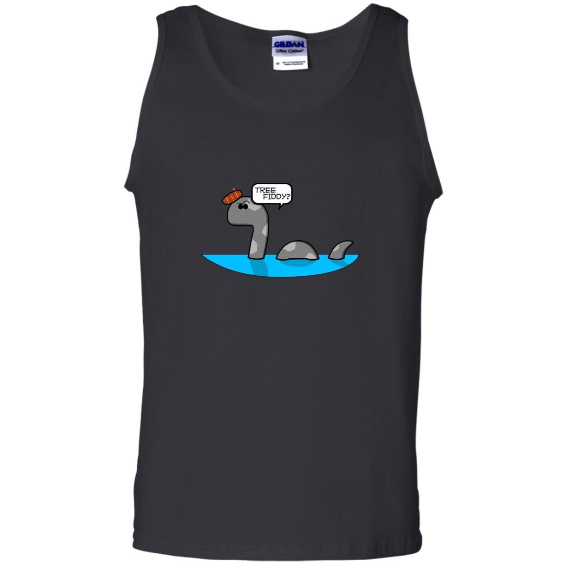 Tree fiddy funny loch ness monster nessie 350 Tank Top