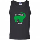 T-rex the struggle is real beer funny t-rex Tank Top