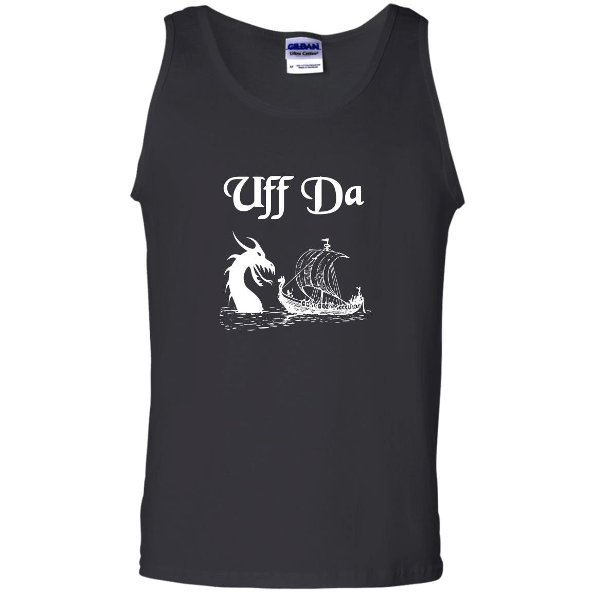 Uff da viking boat and dragon Tank Top