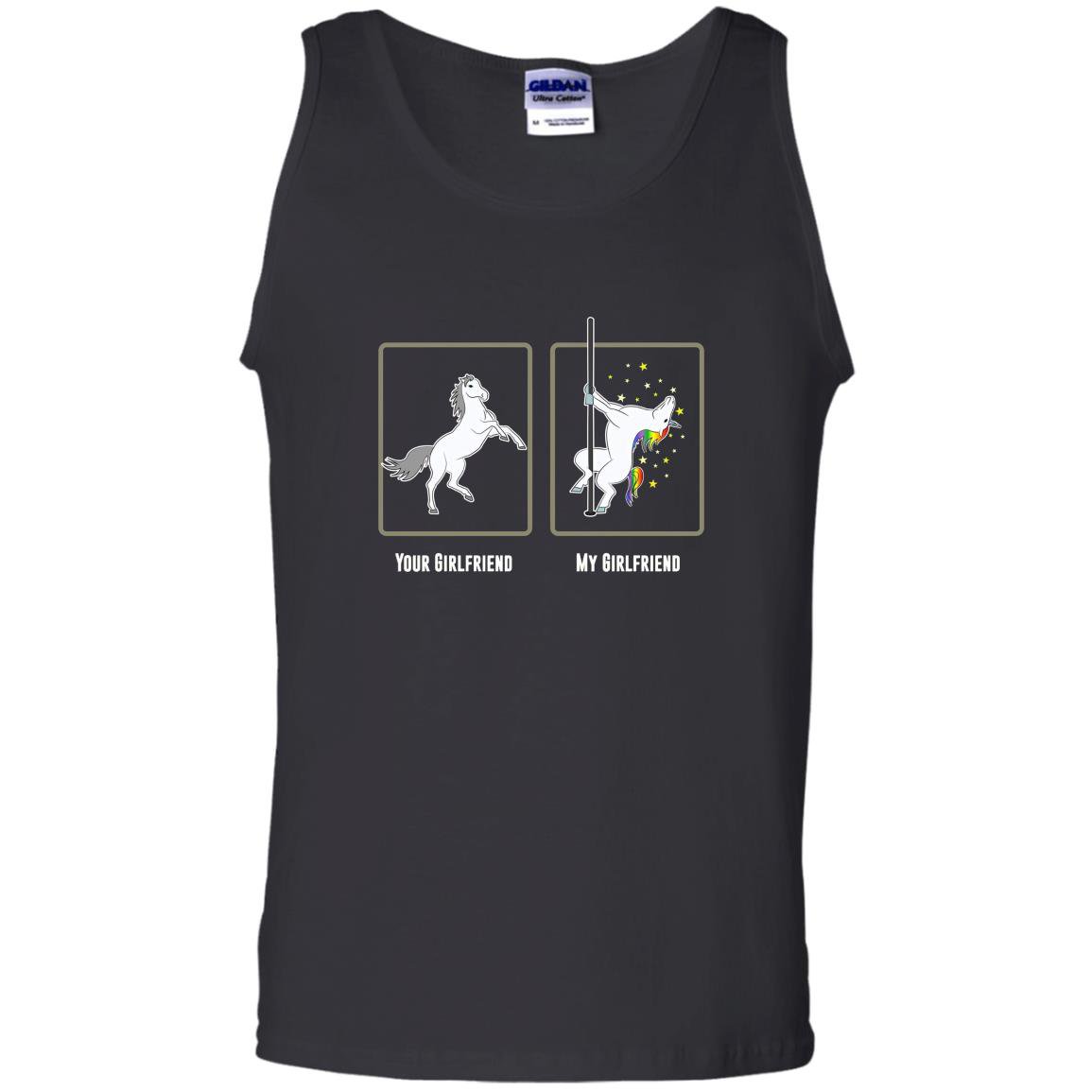 Unicorn pole dance your girlfriend my girlfriend Tank Top