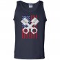 Usa distressed look drag racing Tank Top