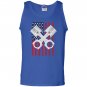 Usa distressed look drag racing Tank Top