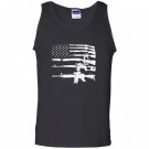 Usa guns weapons flag rifles stripes armed america Tank Top
