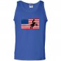 Usa veteran american flag motocross dirtbike vintage Tank Top