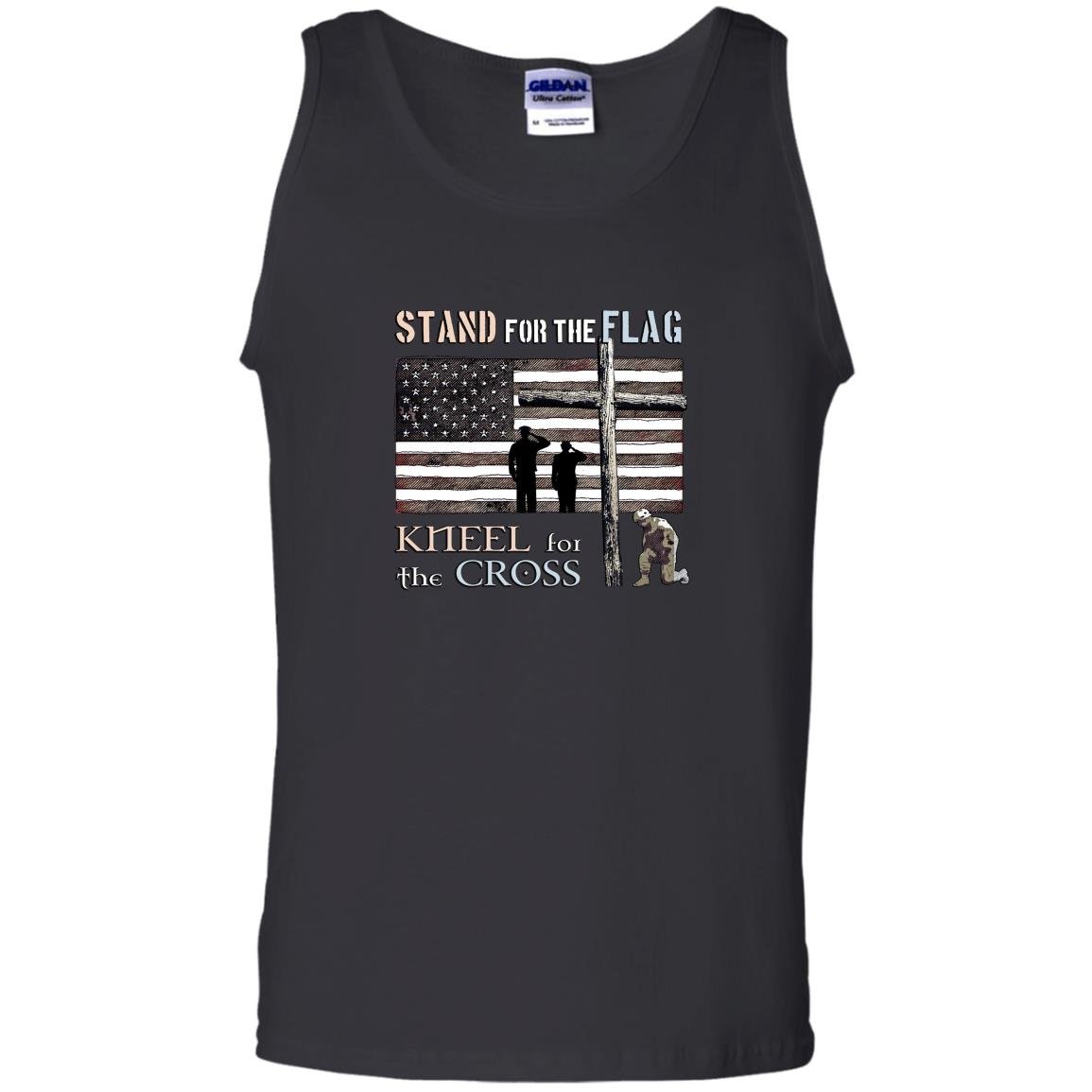 Veterans day stand for the flag kneel for the cross Tank Top