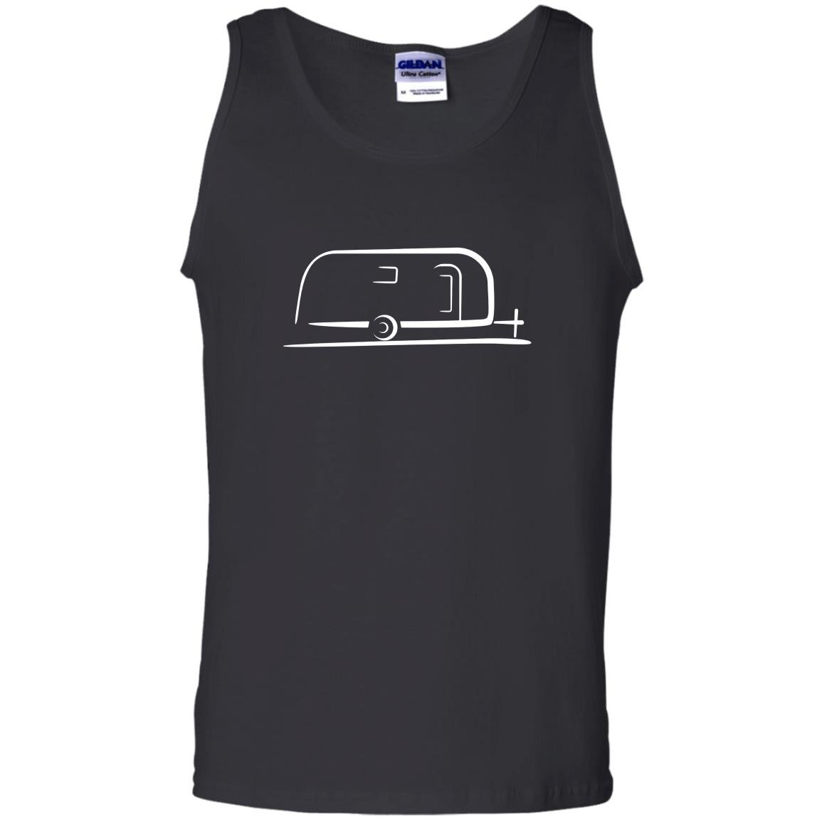 Vintage airstream style streamlined trailer Tank Top