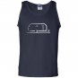 Vintage airstream style streamlined trailer Tank Top