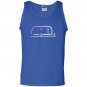 Vintage airstream style streamlined trailer Tank Top