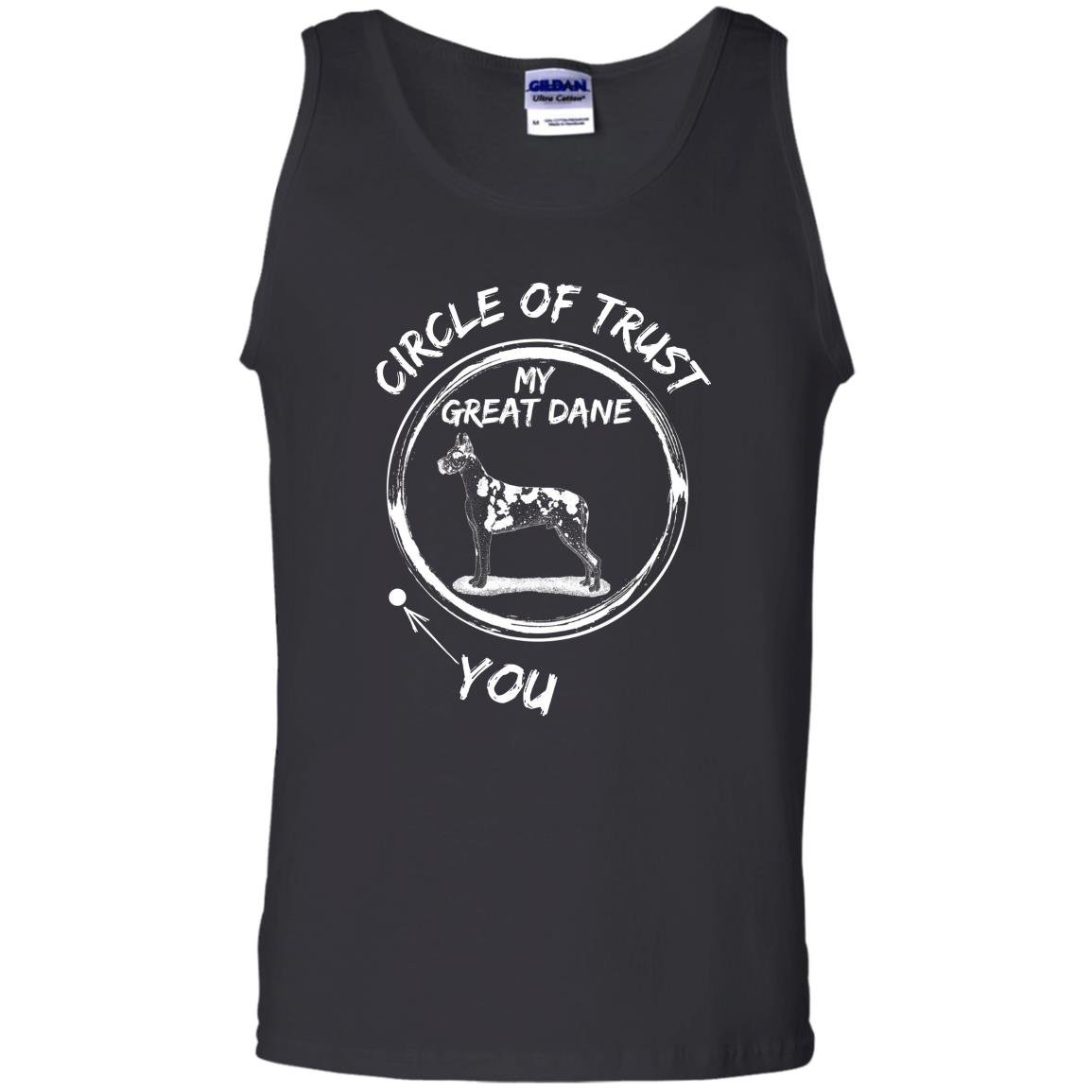 Vintage effect circle heather Tank Top