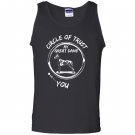 Vintage effect circle heather Tank Top
