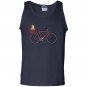 Vintage puppy corgi bicycle cute outdoors biking cycling Tank Top